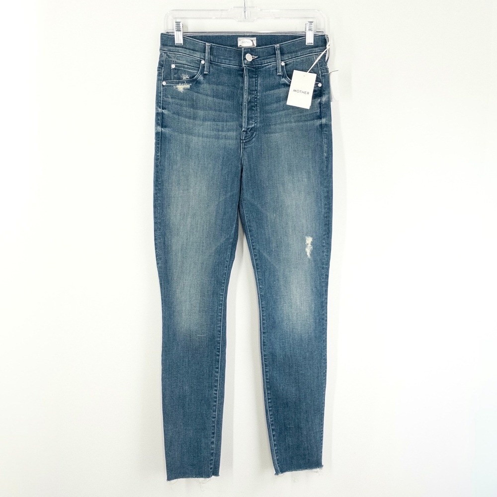 NEW Mother‎ The Stunner Ankle Fray Jeans Women's 28 Confetti Girl High-Rise NWT
